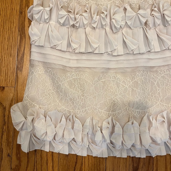 BCBGMaxAzria Vanilla Aglaia Lacy Ivory Cocktail Dress - Picture 6 of 11
